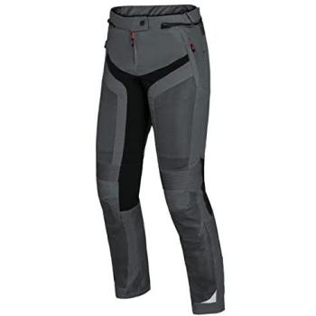iXS Pantalones de Moto para Mujer Sport Trigonis-Air Gris-Negro, Pantalones textiles para motocicletas, color negro y gris, talla XL