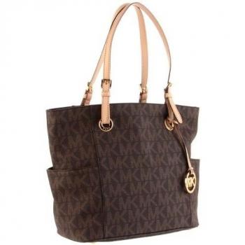 Michael kors - Mk logo east/west signature tote brown 30s11ttt4b-200