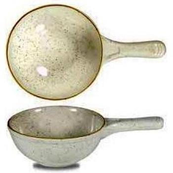 Sartén Redonda Stonecast Barley Blanca/Marrón 570ml, 24.5 cm - Paquete de 6 Piezas