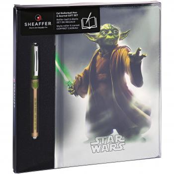 Sheaffer Star Wars Collection Yoda - Set para regalo de cuaderno y bolígrafo de tinta de gel