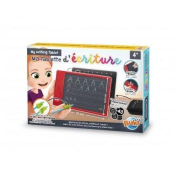 Tablet de Escritura Buki para Aprendizaje Temprano con 40 Fichas y Guía de Dedos - BUKI rojo