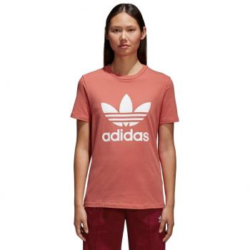 adidas Trefoil Tee, Camiseta deporte para Mujer, Naranja
