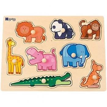 Andreu Toys - Animales Selva, Puzzle Encaje, 8 Piezas