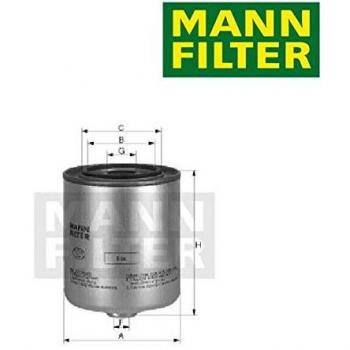 Filtro de combustible MANN-FILTER WK 9048 X para vehículos comerciales con juego de juntas