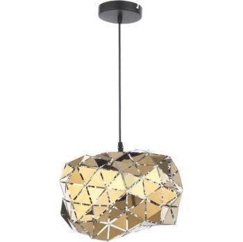 Colgante ANDROMEDA de Metal Dorado - Lámpara de techo colgante esférica grande, Suspensión