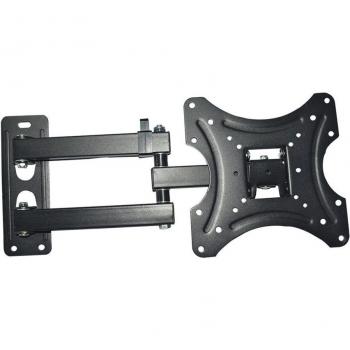 Soporte de pared ajustable para TV de 14-27 pulgadas, capacidad de 10KG, inclinación de 15 grados con llave pequeña para pantallas LED