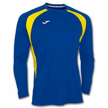 Joma 100015.709 - Camiseta de equipación de Manga Larga para Hombre, Color Azul Royal/Amarillo, Talla 6XS-5XS