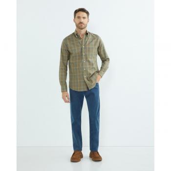 Camisa de hombre casual Mirto cuadros manga larga