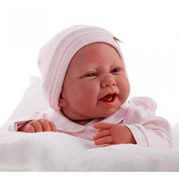 Muñecas Antonio Juan Reborn Candy 'Tartine et Chocolat', Color Rosa y Blanco