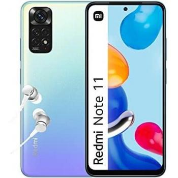 Xiaomi Redmi Note 11 Smartphone 4+64GB, Pantalla de 6.43 pulgadas 90Hz FHD+ Amoled Dotdisplay, Snapdragon 680, Cuádruple cámara de 50MP AI, 5000 mAh, Star Blue,Versión ES con Alexa manos libres