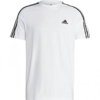 Camiseta de Manga Corta Adidas 3S para Hombre Color Blanco