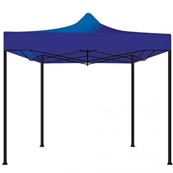 Gazebo Plegable Impermeable 3x3 para Jardín Color Azul