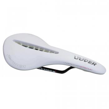 Tioga montaña Undercover Carbon White sillín de Bicicleta Unisex, Color Blanco