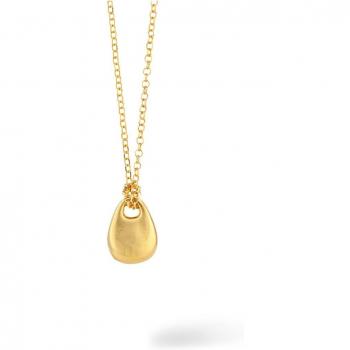 Colgante Cuadrado Dorado Essentials de plata color dorado