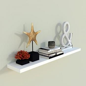 Balda Pared Ajustable Henor Blanca 80x15x2.5 cm Madera FSC® Carga 30 kg