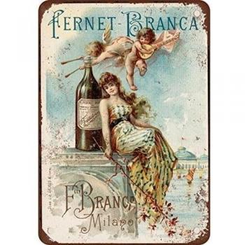 1889 Fernet-Branca licor reproducción de aspecto Vintage Metal placa metálica, 12 x 18 inches 2