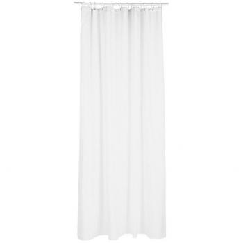 5 FIVE 01785 Cortina de Baño Poliéster, Blanco, 180 x 200 Cm