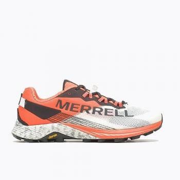 Merrell MTL Long Sky 2 - Zapatillas de trail running para hombre, color blanco y naranja, talla 45 EU