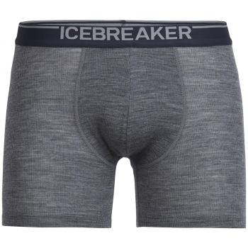 Icebreaker Anatomica Rib - Calzoncillo Tipo bóxer para Hombre, Hombre, Ropa Interior, Anatomica Rib Boxers, Gritstone HTHR/Stealth, Medium