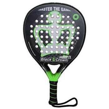 Pala de Pádel Piton Attack 12k | Black Crown | Nivel: Avanzado, Competición, Profesional | Potencia 90%, Control 90%