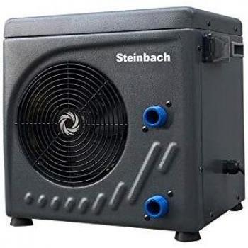 Steinbach Mini Bomba de Calor – 049275 – Bomba de Calor automática para Piscinas de hasta 20.000 litros – Pantalla LED y Sensor de Flujo Integrado