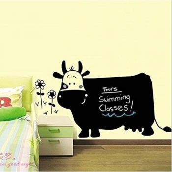 Vaca flores paperandpicture pizarra vinilo adhesivo papel adhesivo removible casa pared Living comedor dormitorio Cocina cuadro twistfix globalpowder Murales en sala de decoración infantil para niños