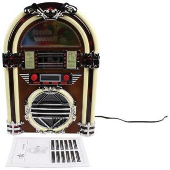 BasicXL BXL-JB10 - Rocola con diseño de los años 60 con reproductor de CD