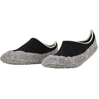 Falke Women's CozyShoe Short Virgin Wool Home Socks Anthracite Melange Size 4-5