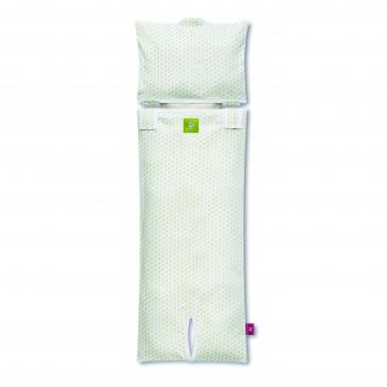 CUARANTASETTIMANE - Funda para colchón de cochecito, diseño de corazones blancos