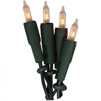 Star 10-Piece Mini Lightset, Clear Bulbs/ Green Cable