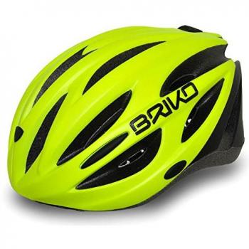 Briko Shire Casco de Ciclismo, Unisex Adulto, Amarillo, L