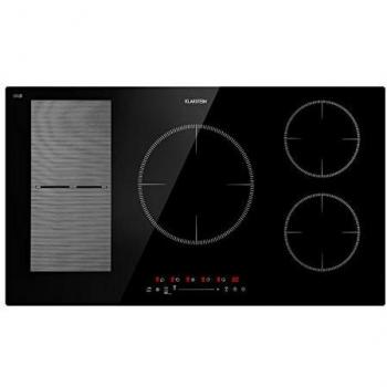 Placa de Inducción Klarstein Delicatessa 90 Hybrid, 5 Zonas, 7400W, Color Negro
