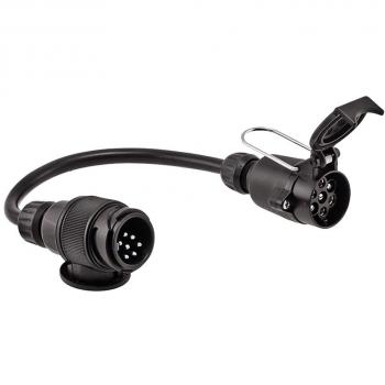 Cable adaptador tomacorriente remolque HELLA 8JA 005 952-001 - Conector: 137/ISO 114461724 - Longitud: 0.25m