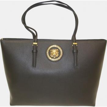 Just Cavalli Iconic Logo Tote Bag - Black, Female, Size: ONE SIZE