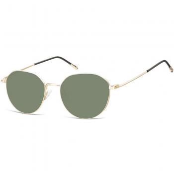 Oval Full Rim Metal Men's Prescription Sunglasses Gold Size 53 - SmartBuy Collection