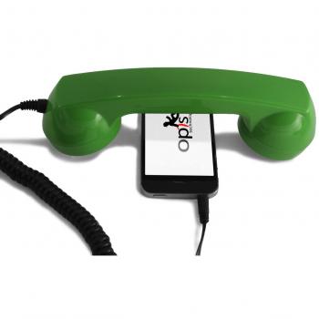 Auriculares Retro 60s para Android y Windows - Microteléfono Vintage Verde