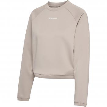 Hummel Kalu Women's Short Sweatshirt XL - Beige/Chateau Gray