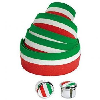 Cinelli – Conjunto de Corcho Cinta de Manillar, Unisex, Bandera Italiana