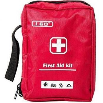 I GO Botiquín de primeros auxilios ultra-ligera y pequeña, Durable Nylon - Ideal para el coche, cocina, escuela, camping, senderismo, viajes, Oficina, Deportes, Caza y Home, Emergencia y Supervivencia