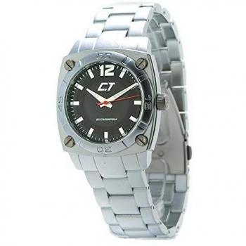 Chronotech mens analogue quartz watch with aluminium strap cc7079m02m