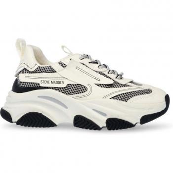 Steve Madden Women's Possession-E Sneakers - Beige and Black/Bone Options