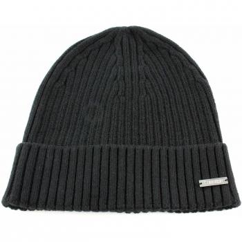 Calvin Klein Basic Rib Beanie Gorro de Punto, Negro