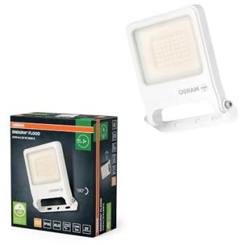 Proyector LED Osram Endura Flood 30W, Blanco Cálido 3000K, 3000 Lúmenes, IP65, Material Reciclado, Pivotante 180°