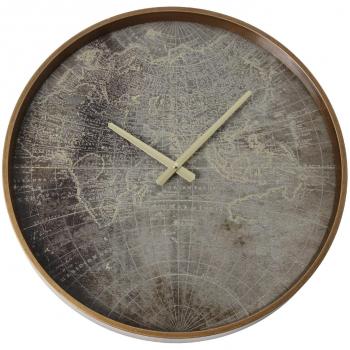 DRW Reloj Pared Metal ø46x4,5cm
