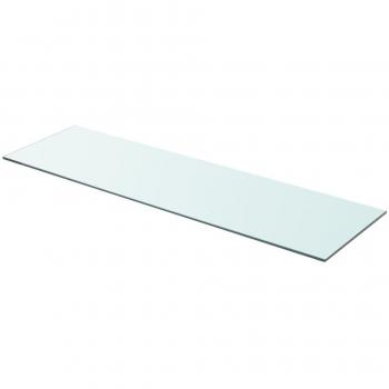 vidaXL Shelf Panel Glass Clear 90x25 cm