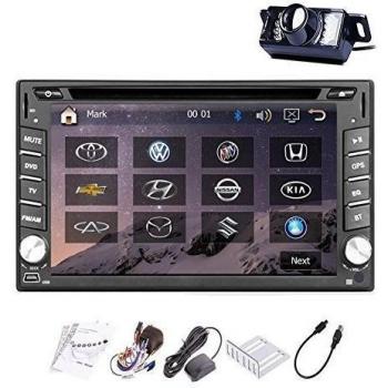 Cubierta En Dash Navigation transmisor receptor AV con 6.2 WVGA con pantalla tš¢ctil Pantalla de audio Doble 2 Din Car Radio Radio DVD Doble 2 DIN GPS del reproductor de všªdeo estšŠreo 2DIN jugador unidad principal Cš¢mara Auto Radio FM / AM CD 