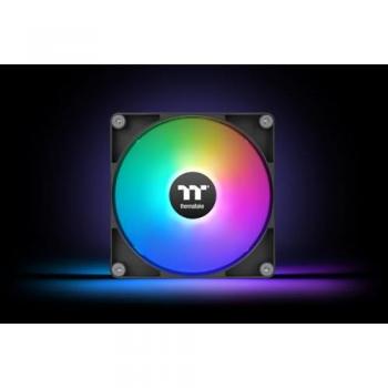 Ventilador de Enfriamiento ARGB Inverso Thermaltake CT120 para PC, 12 cm, Negro, Pack de 2
