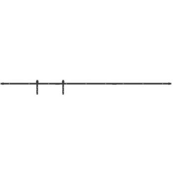 Kit de puerta corredera de armario acero carbono 244 cm