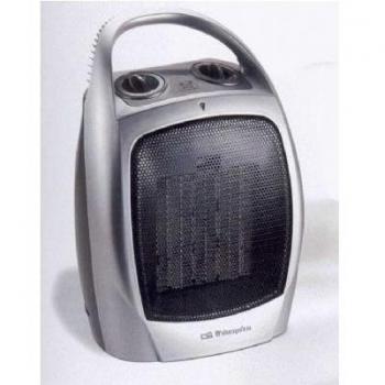 Calefactor Cerámico Orbegozo CR 5016 con Protección Sobrecalentamiento, Asa Transporte y Función Ventilador, 1500W