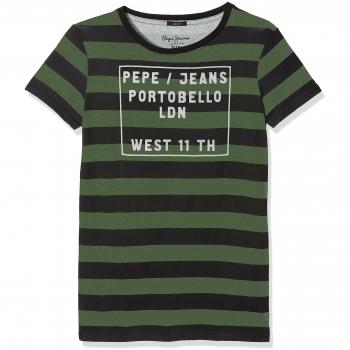 Pepe Jeans Jam Teen PB501453, Camiseta para Niños, Verde